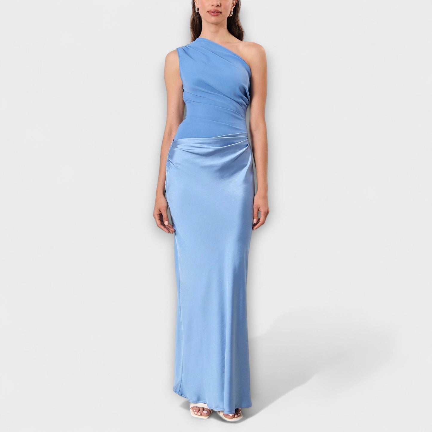 Levana – Ein-Schulter Faltenkleid
