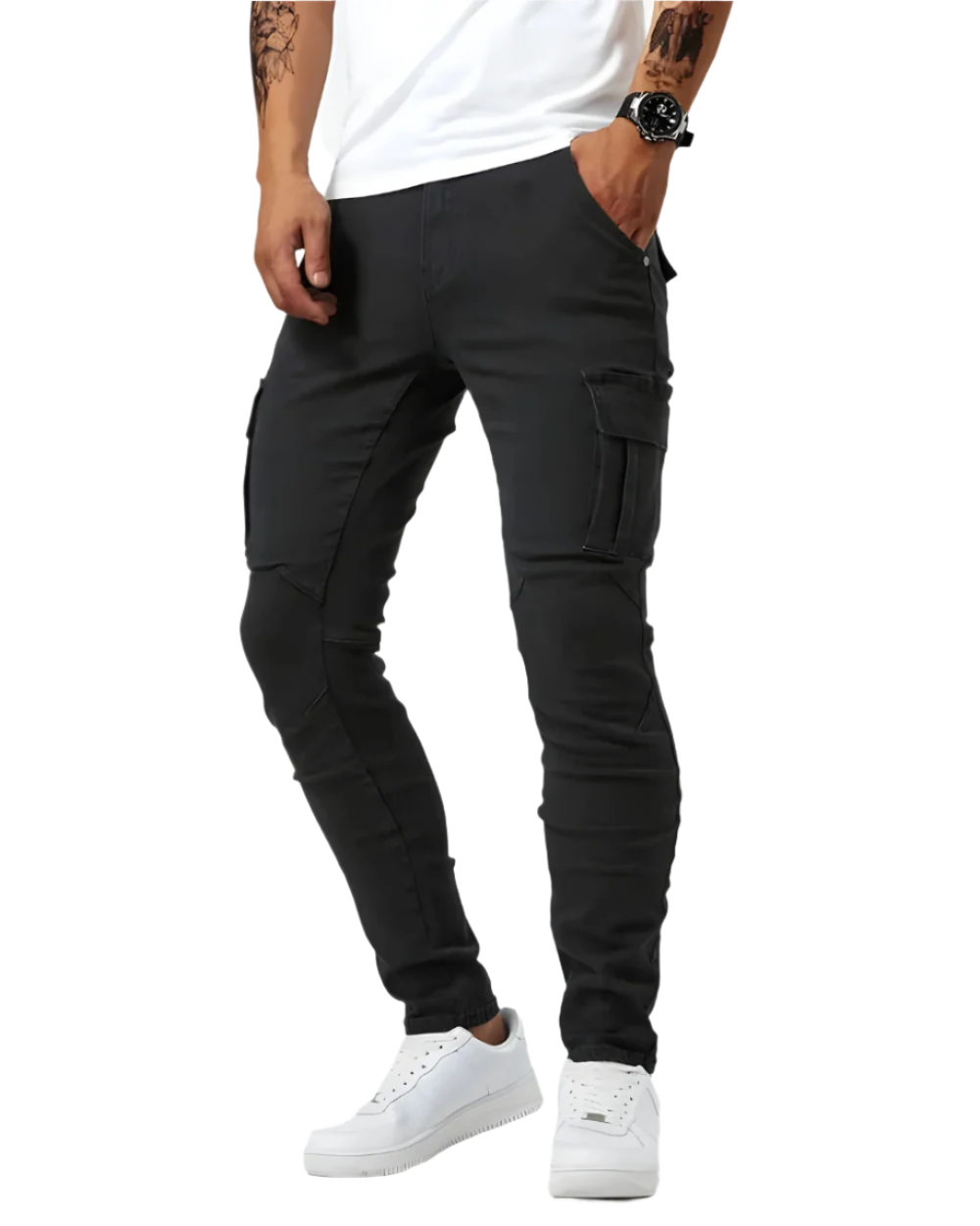 Hugo – Elegante Cargo Stretch-Hose
