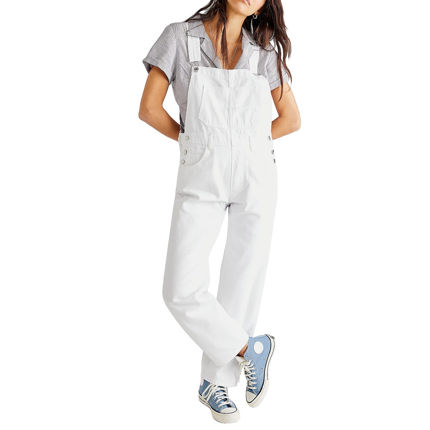 Lori - Damen Jeans-Latzhose Jumpsuit