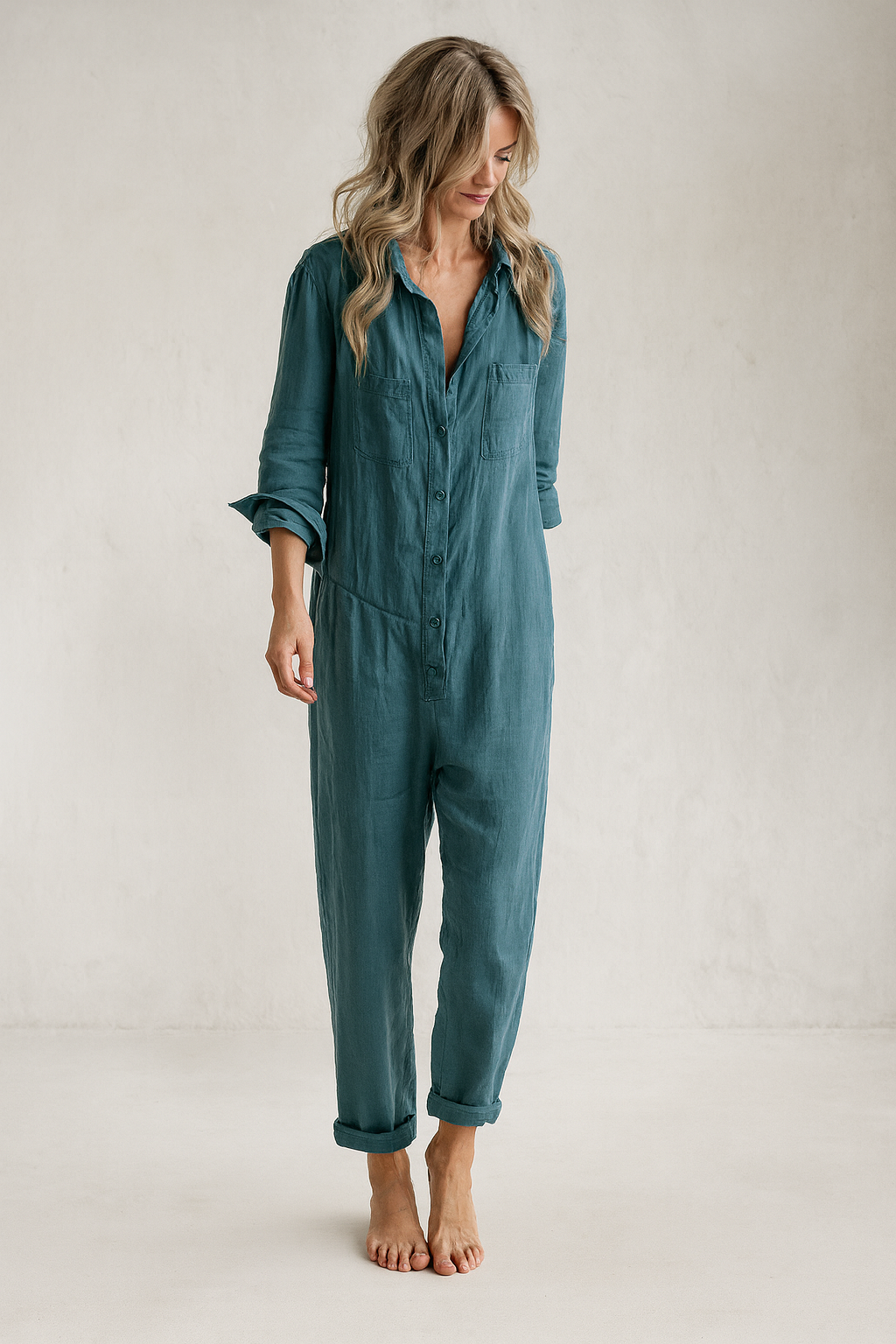 Lina - Lässiger Baumwoll-Jumpsuit für Damen
