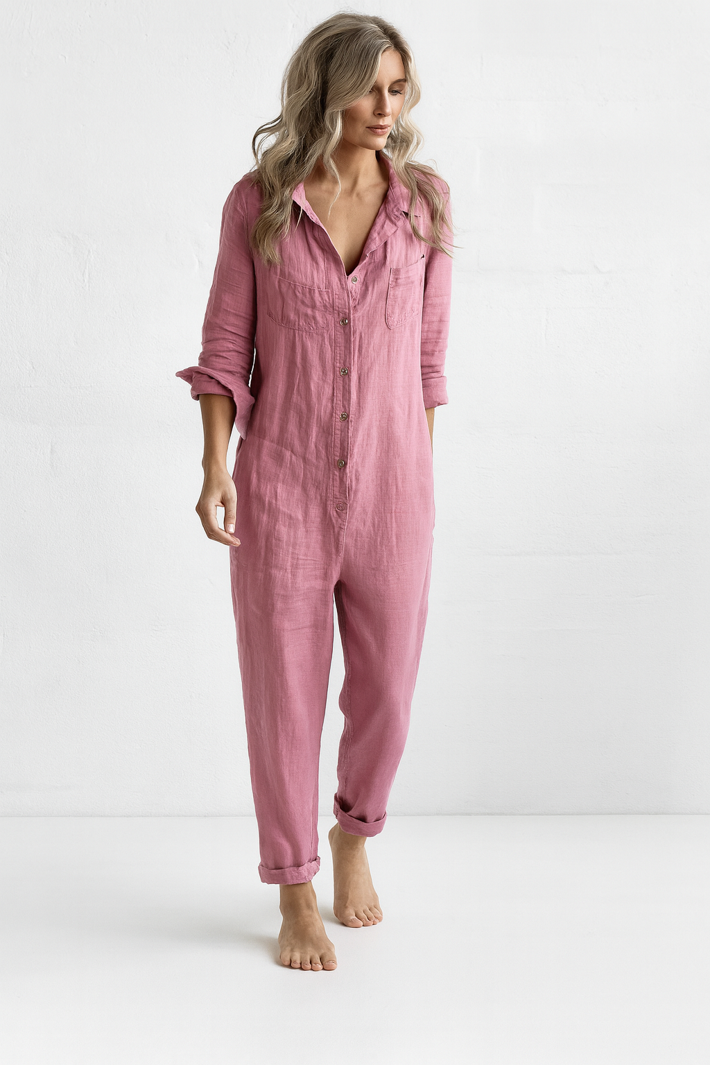 Lina - Lässiger Baumwoll-Jumpsuit für Damen