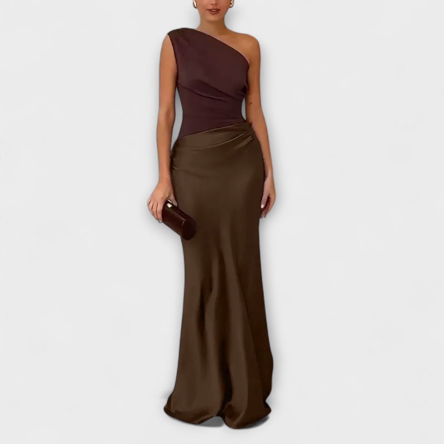 Levana – Ein-Schulter Faltenkleid