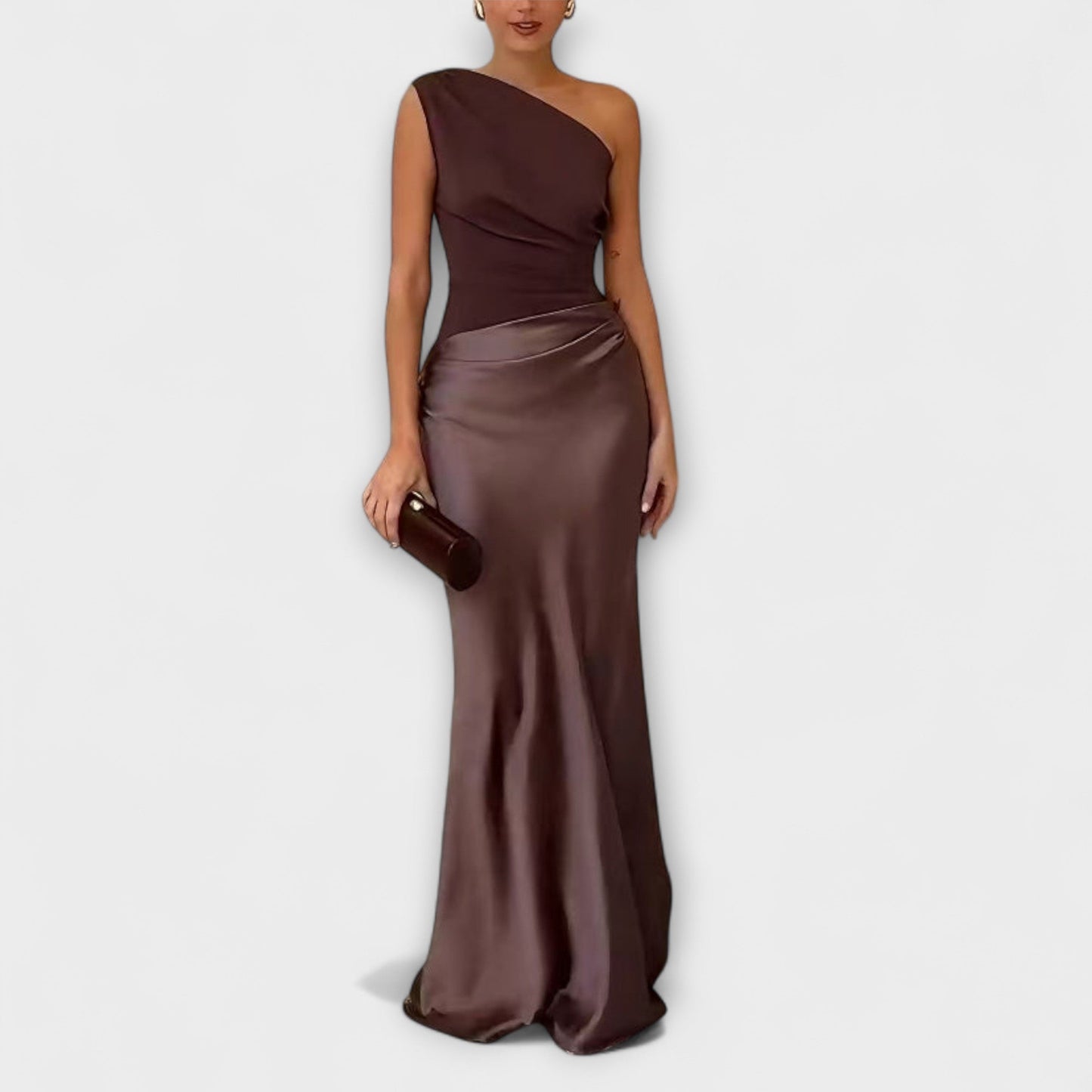 Levana – Ein-Schulter Faltenkleid