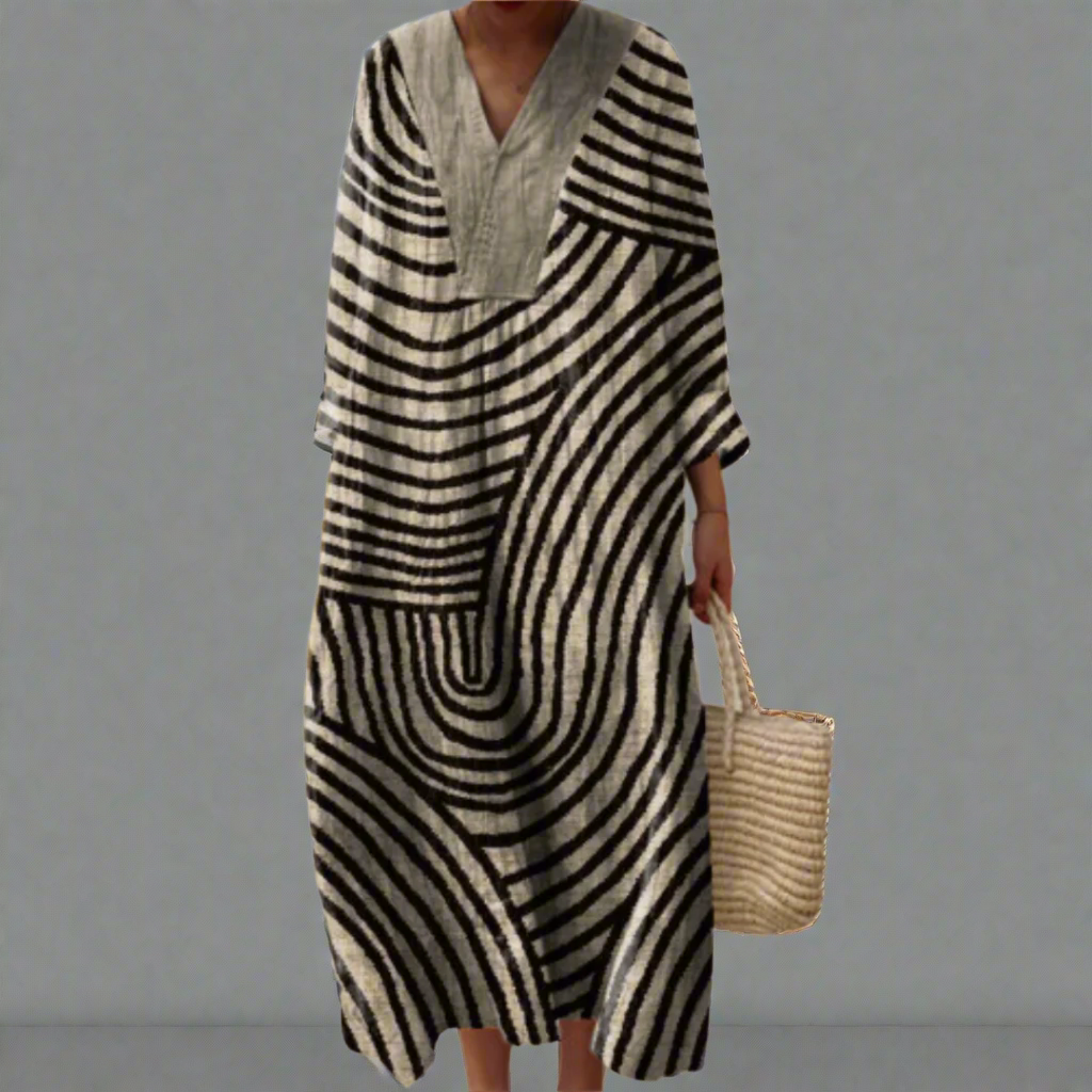 Abigail™ | Elegantes Geometrisches Kleid