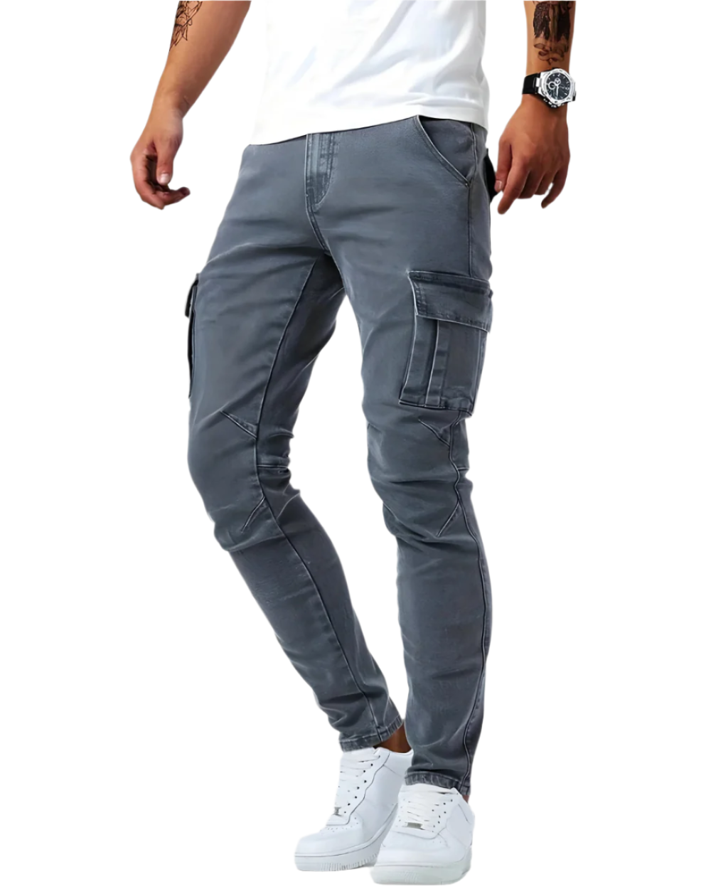 Hugo – Elegante Cargo Stretch-Hose