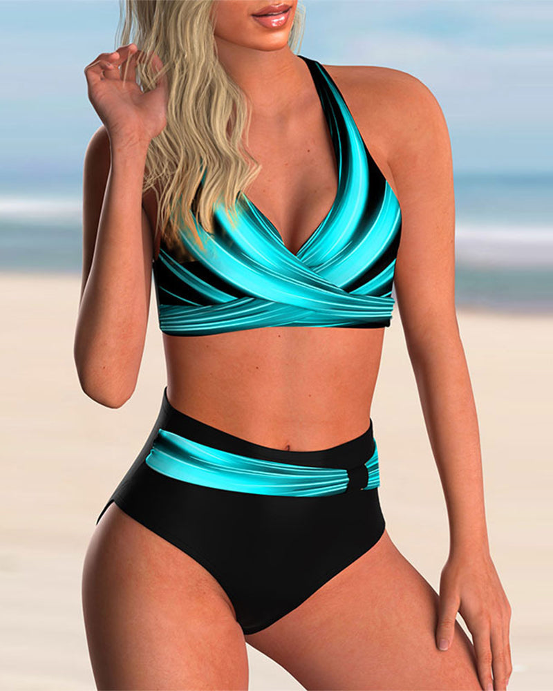 Victoria - Bikiniset mit Kreuzausschnitt und Aufdruck