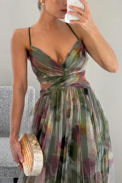 Luna – Florales Maxikleid