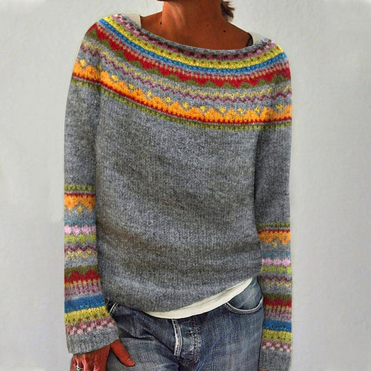 Emily™ - Bequemer Retro-Pullover