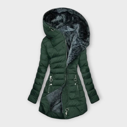BEATRICE™ | WARMWINTERMANTEL MIT ECOPELUCHE-INNENFUTTER