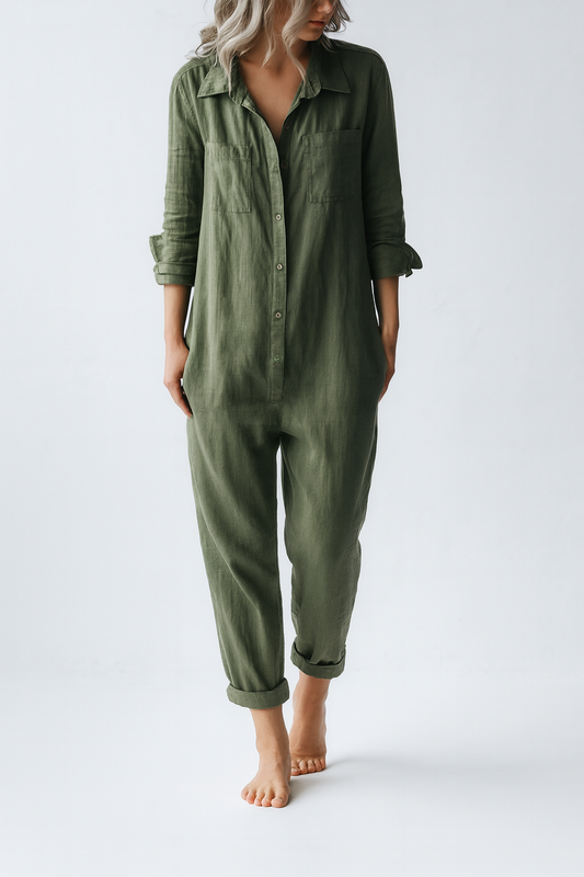Lina - Lässiger Baumwoll-Jumpsuit für Damen