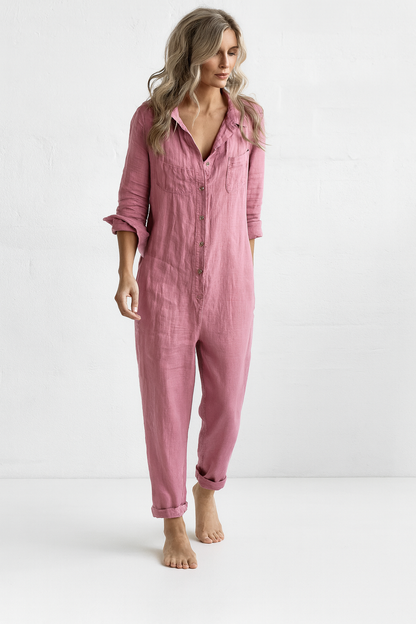Lina - Lässiger Baumwoll-Jumpsuit für Damen