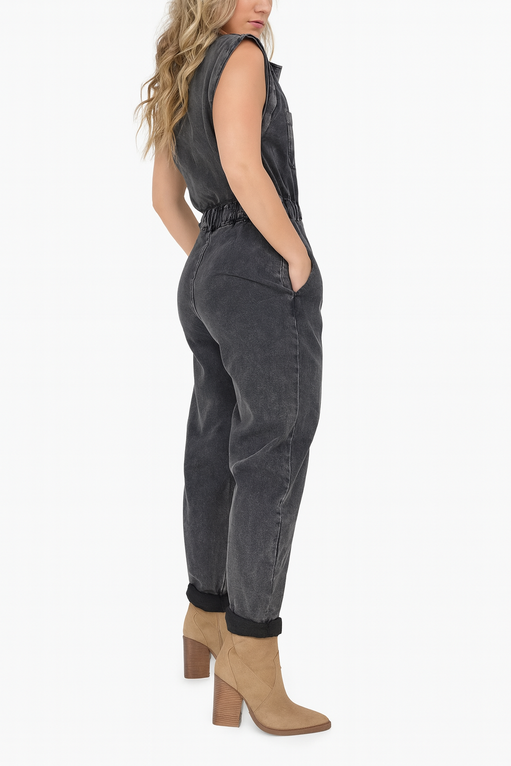 Alicia - Premium Denim Jumpsuit