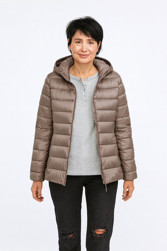 Rosnitha® | Neue Winterjacke mit weißen Entenfedern