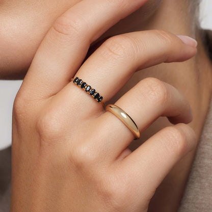 Sturdy Gold Ring | Rock Solid Design