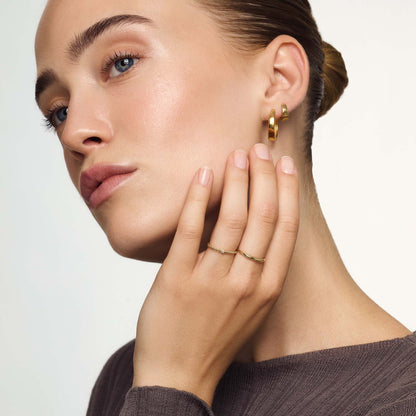 Gold Slim Dome Ring