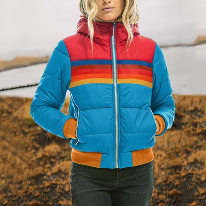 Ines - Retro-Jacke mit Pelzhut