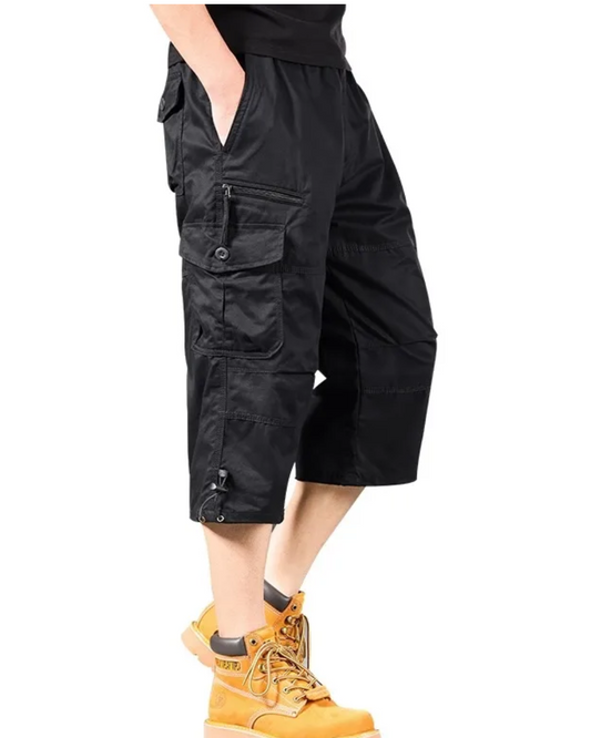 Christian – Lange Baumwoll-Cargo-Shorts