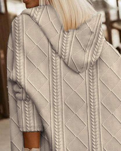 Monalisa - Langer Cardigan mit Kapuze