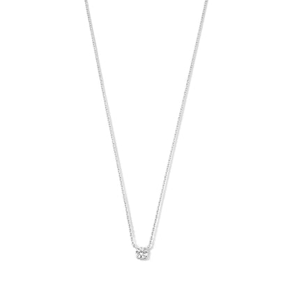 Cléa Gold Moissanite Stone Necklace