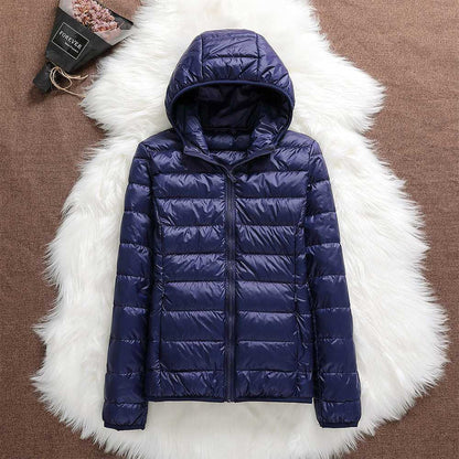 Rosnitha® | Neue Winterjacke mit weißen Entenfedern