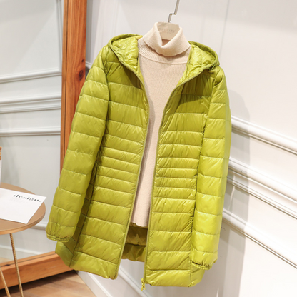 Rosnitha® | Neue Winterjacke mit weißen Entenfedern